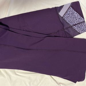 lululemon purple flare leggings